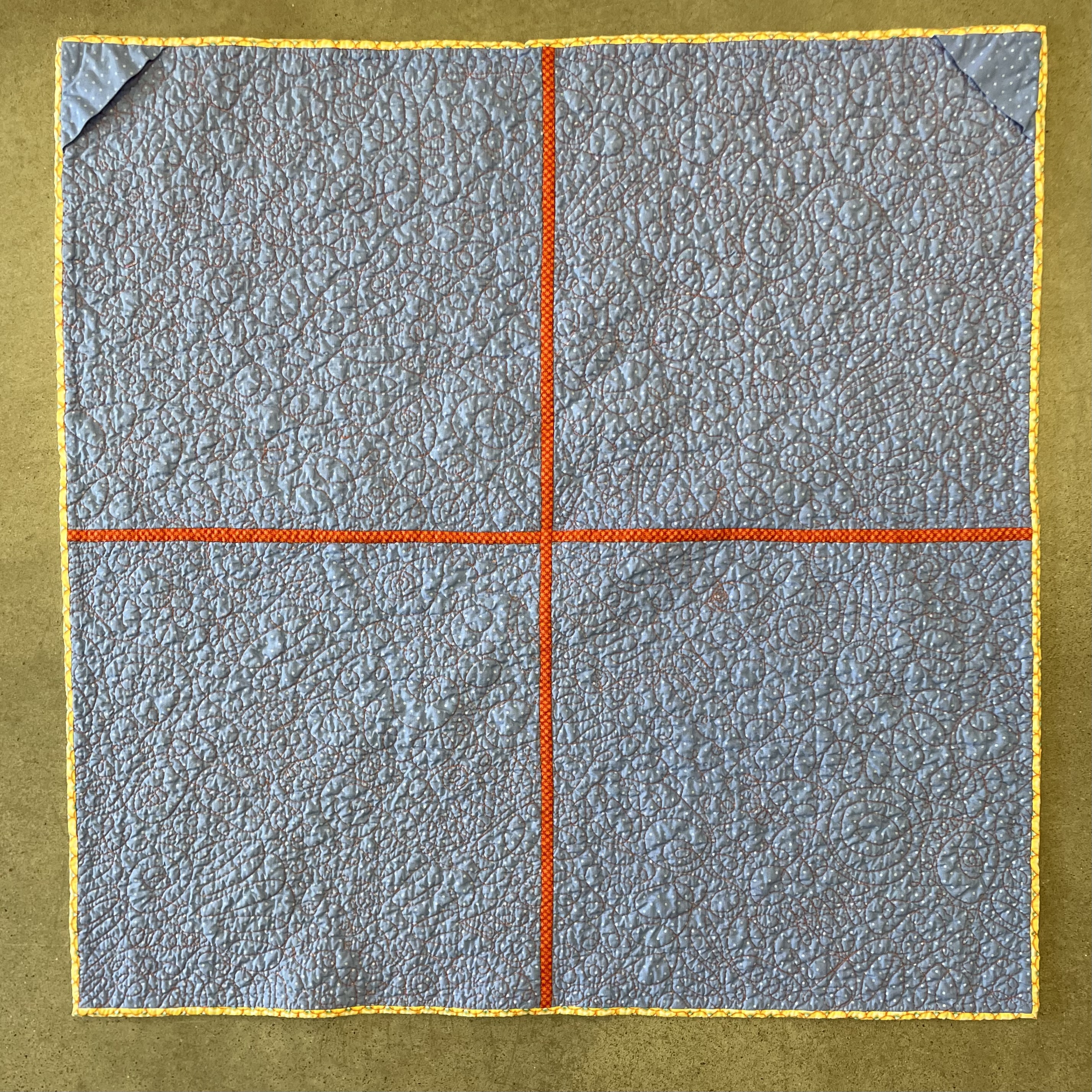 4-square Pinwheel Quilt - Back