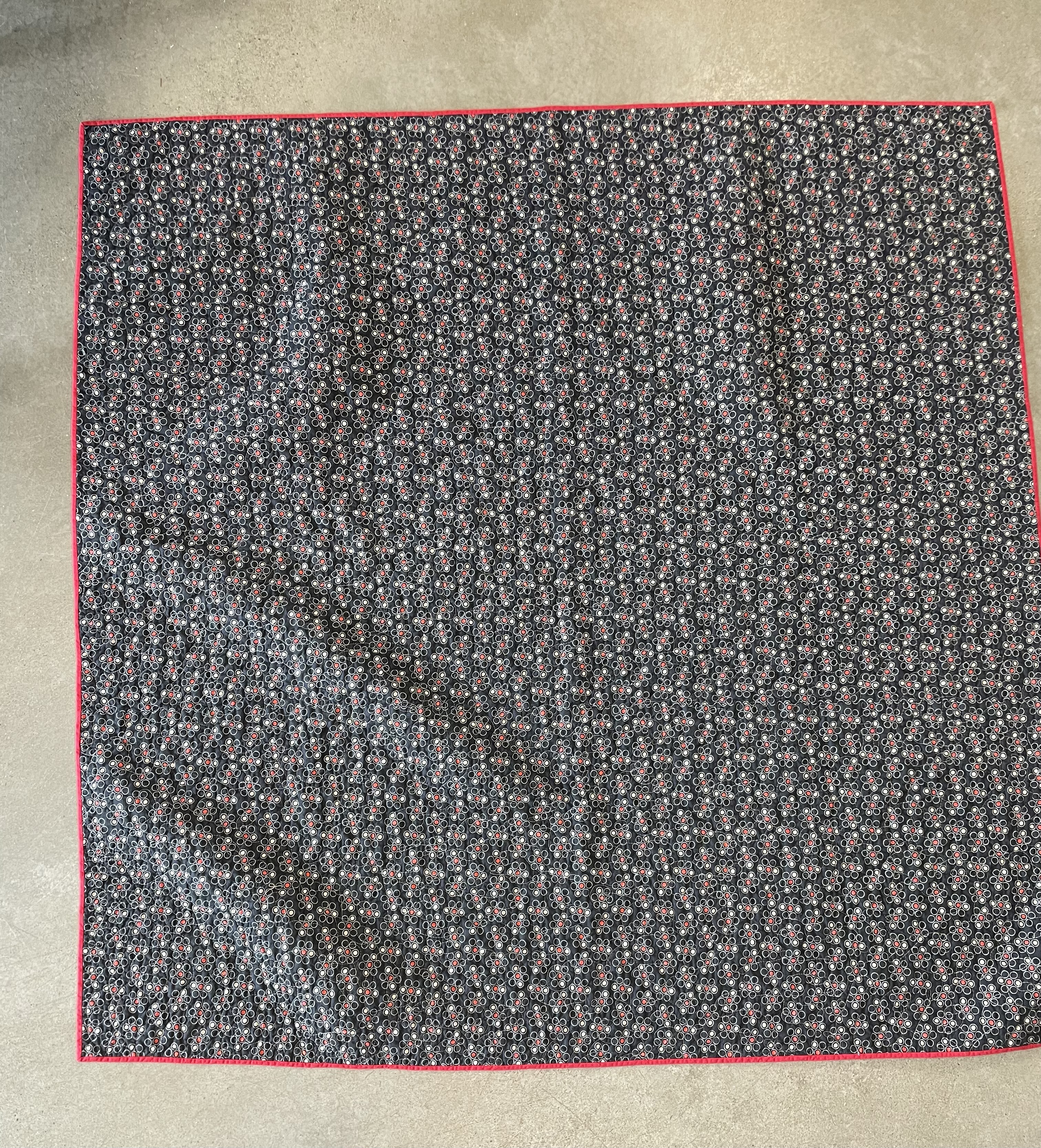 Americana Log Cabin Quilt - Back