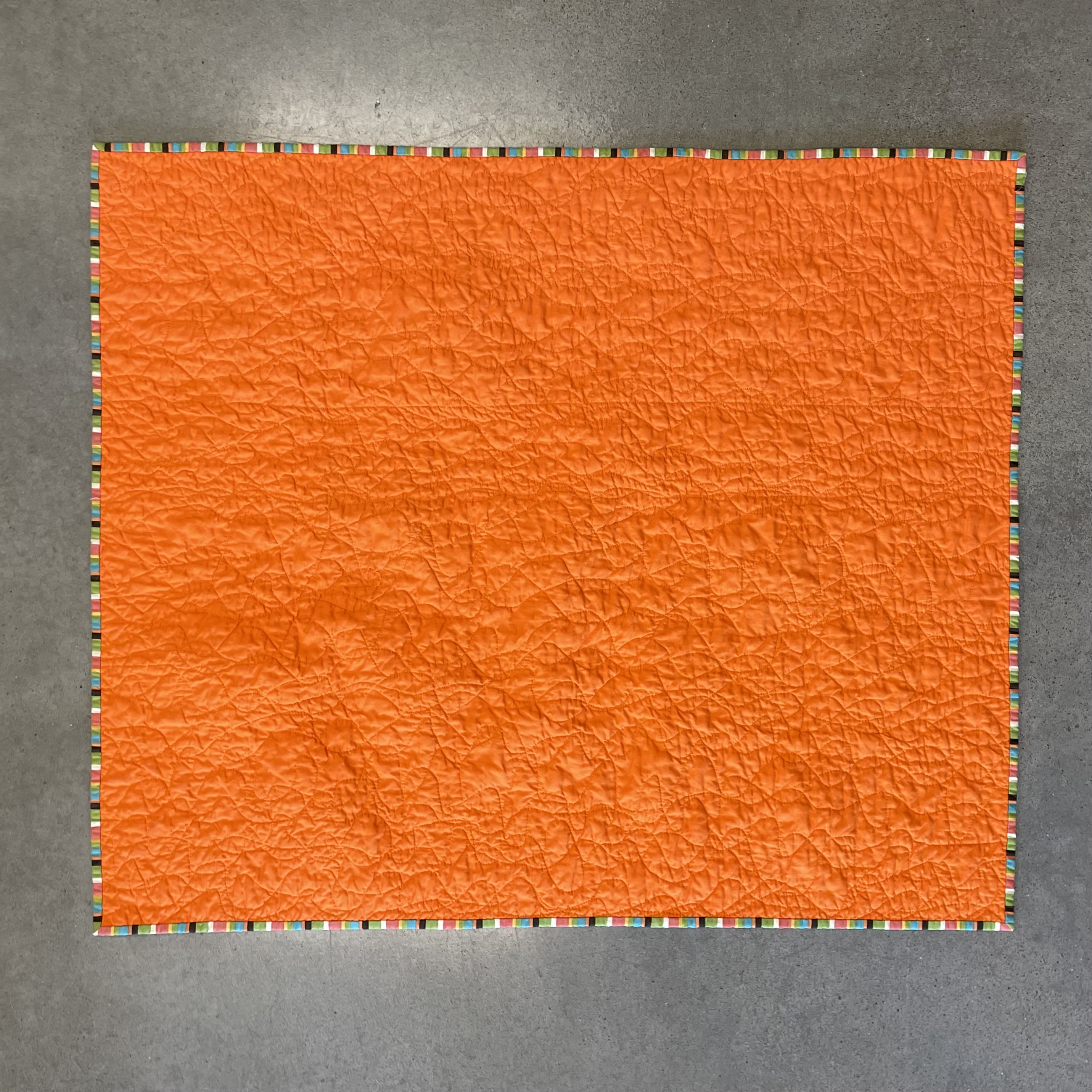 Floating Squares Baby Quilt - Back