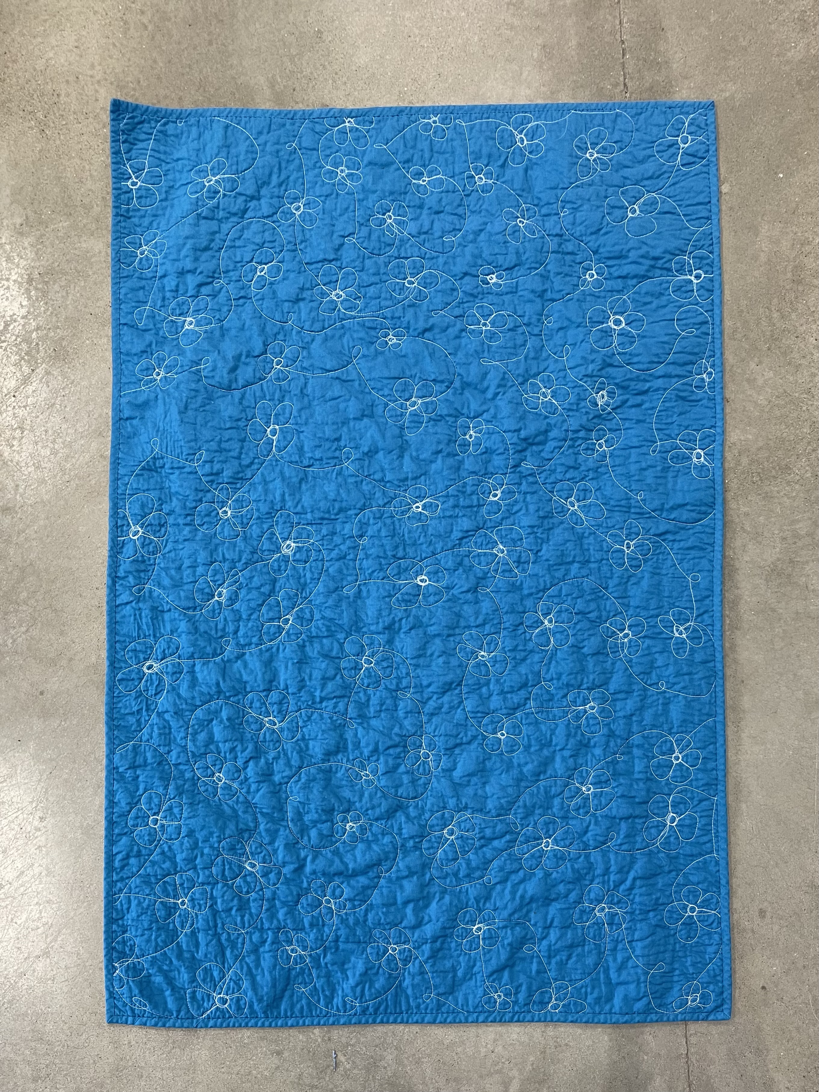 Flower Pinwheel Quilt - Back