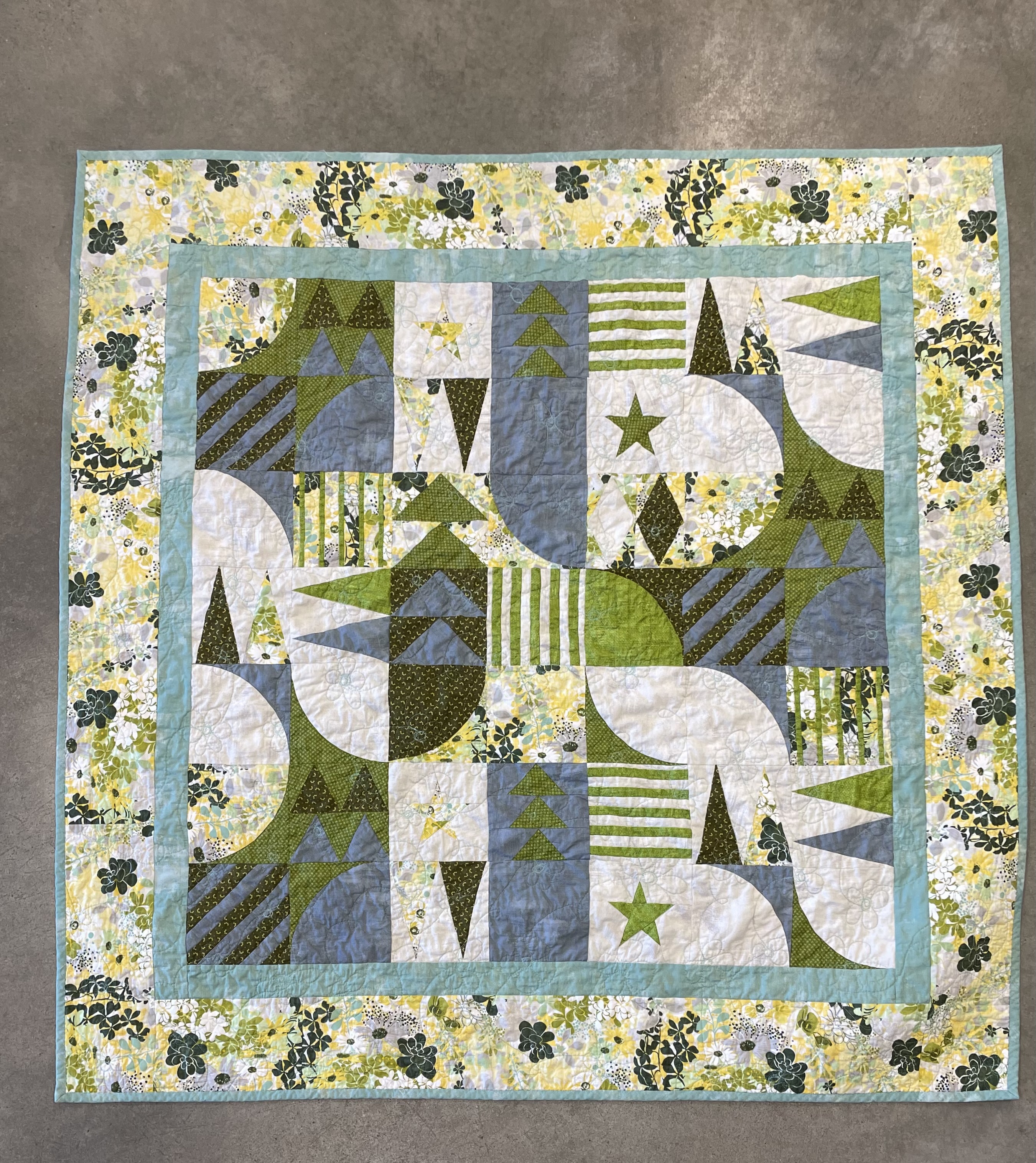 Green Tree Quilt - Front