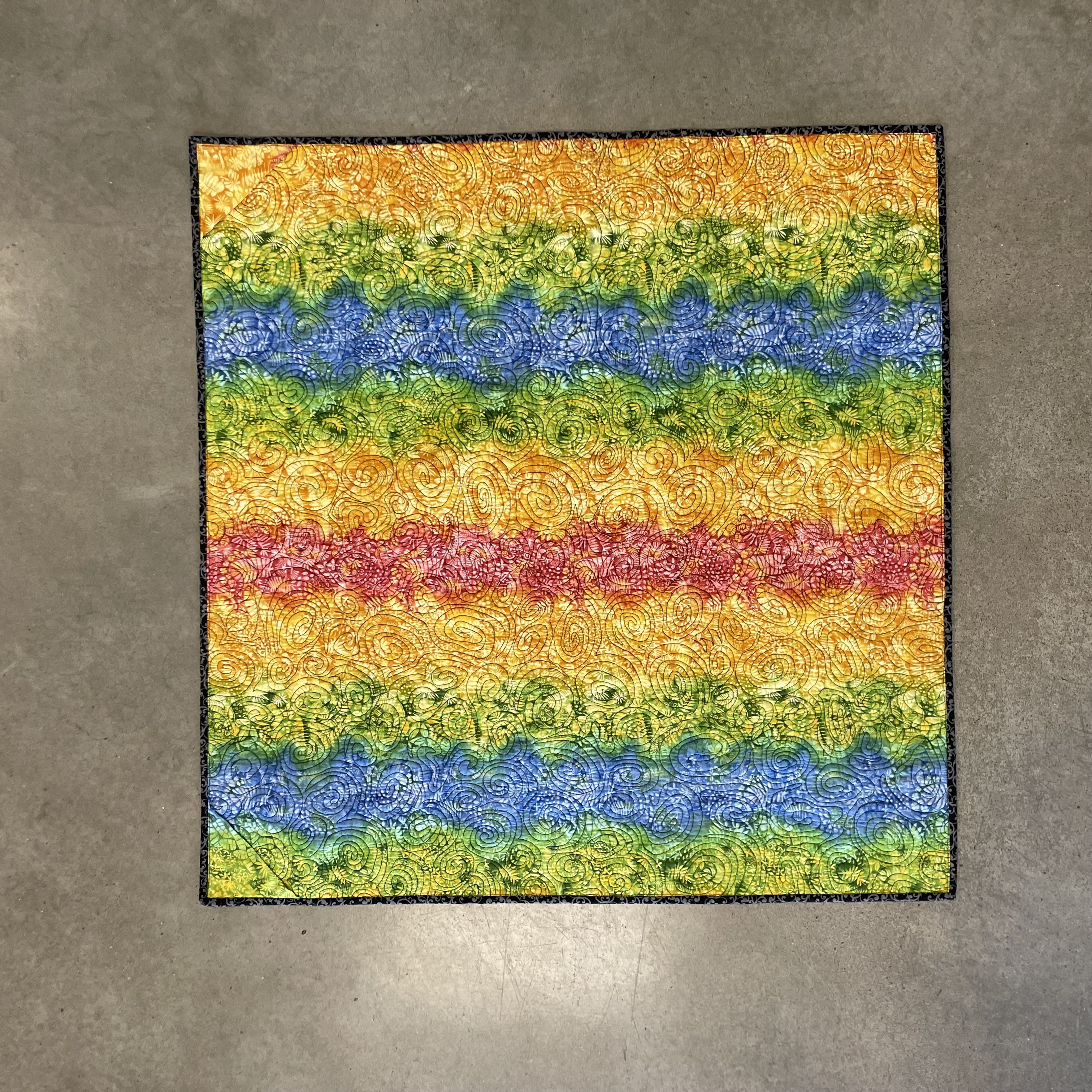 Trip Around the World Quilt - Back